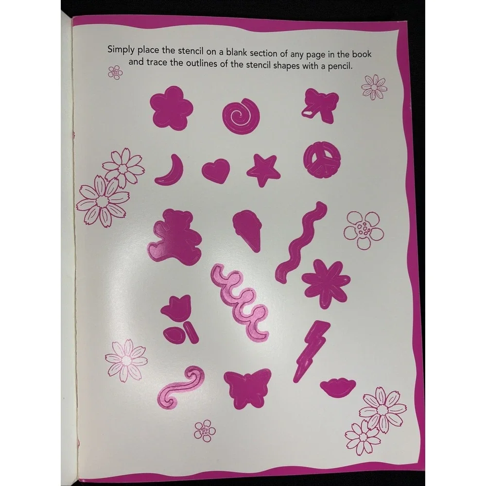 Barbie Coloring Activity Book Super Cool‎ Fun And Fashions Stencils Vintage 1999